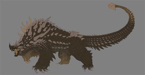 ArtStation - Anguirus WIP, Dan Morrissette | Kaiju design, Kaiju art ...