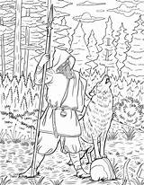Free Coloring Sheet “The Wanderer” – Lykos Leather sketch template