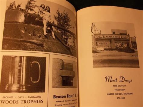 1974 HARPER WOODS HIGH School Yearbook PIONEER HARPER WOODS MICHIGAN (103) | eBay