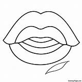 Cute Cartoon Lips Coloring Page  Pagescom sketch template