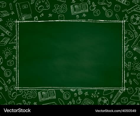 Back to school chalkboard background Royalty Free Vector