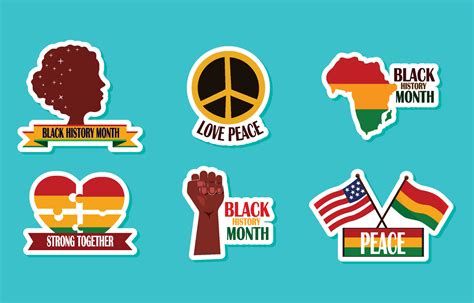 Black History Month Sticker 5886565 Vector Art at Vecteezy