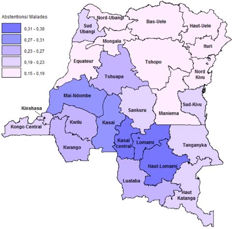 Les provinces de la République démocratique du Congo