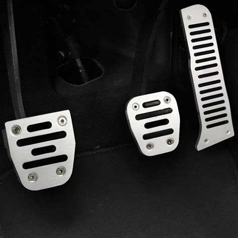 Stainless Manual Car Accelerator Pedal Set Car Gas Brake pedal Clutch Pedal For Volkswagen for ...