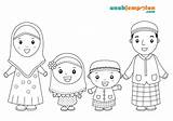muslim Family coloring Pages sketch template