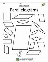 Parallelogram coloring Page sketch template