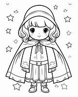Little Red Ridinghood Coloring Pages For Kids sketch template