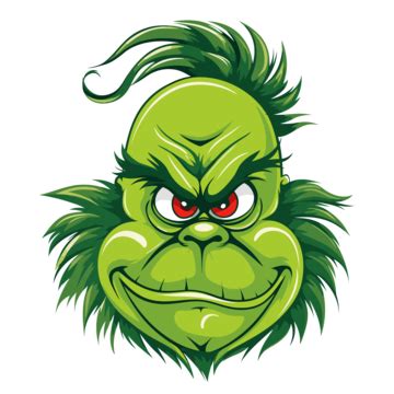 Printable Grinch Face Clipart The Grinch Face Logo Cartoon Vector ...