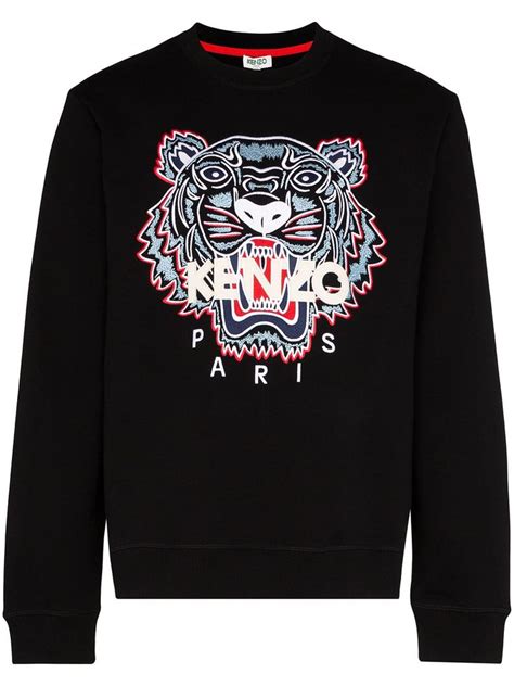 Kenzo Embroidered Tiger Sweatshirt - Farfetch | Sudaderas, Ropa, Moda ...