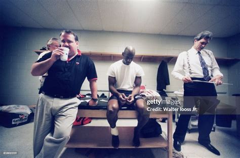 Portrait of Chicago Bulls Michael Jordan and coach Phil Jackson with ...