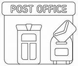 Post Office coloring Pages  Free Printable Pictures sketch template