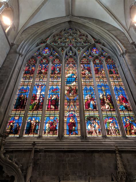 A stained glass window in Chichester Cathedral, UK : r/europe