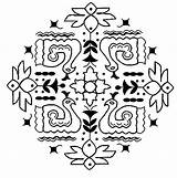 Rangoli Designs Coloring Printable Kids Pages Diwali Patterns Pattern  sketch template