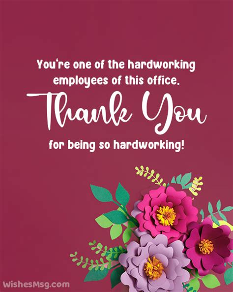 Thank You Messages for Employees - Best Quotations,Wishes, Greetings for Get Motivated Everyday