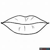 Lips Coloring Page  Easy Drawing Guides sketch template