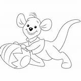 Roo Rolling Easter Egg Coloring Page For Kids  Free Printable sketch template
