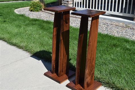 Hardwood Speaker Stands | Etsy | Speaker stands, Speaker stands diy ...