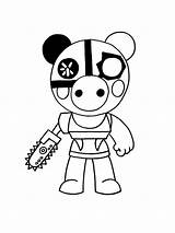 Piggy Roblox coloring Pages sketch template