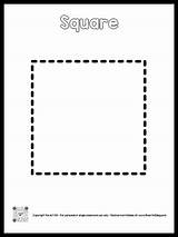 Square Coloring Page For Preschool sketch template