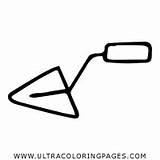 Trowel Drawing Draw Tools Step Sketch Coloring Shown Additional  sketch template