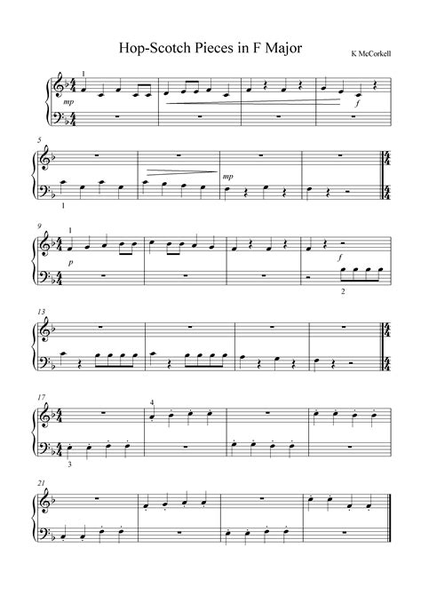 84/100 Easy Piano Sight Reading in F major | The Music Jungle