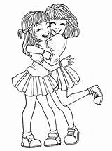 Best Friends Coloring Pages  Free Printable For Kids sketch template