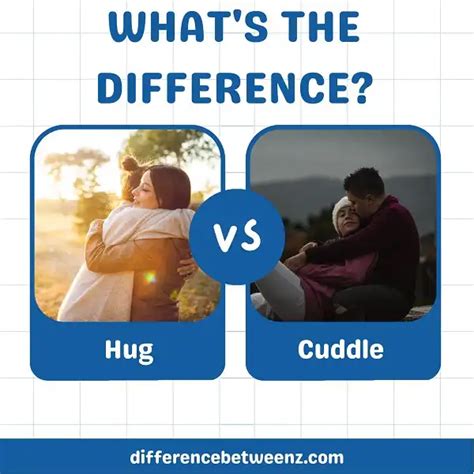 Difference between Hug and Cuddle - Difference Betweenz