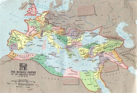 roman empire map of 70 ad | Roman Empire at greatest extent circa 117 ...