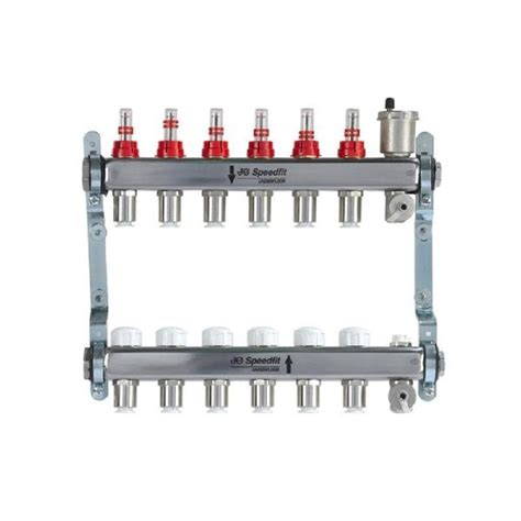 John Guest Speedfit 5 Port Underfloor Heating Manifold - 12mm | Plumbing Superstore®