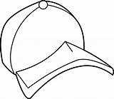 Baseball Hat Coloring Page sketch template