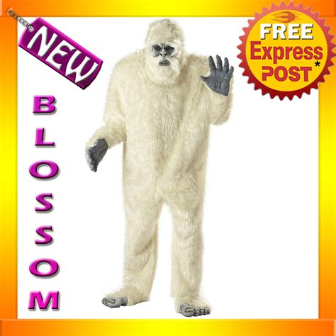 C490 Abominable Snowman Yeti Halloween Fancy Dress Adult Costume | eBay