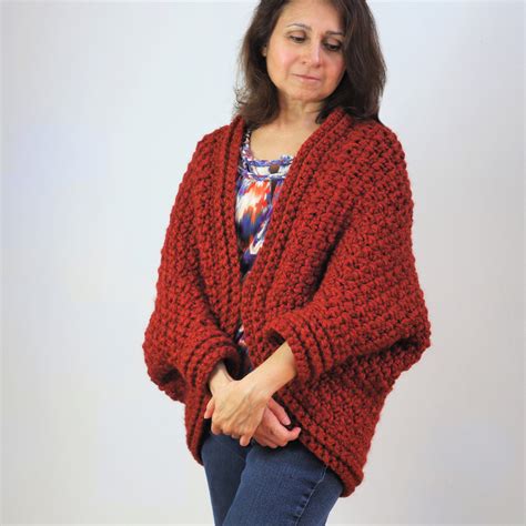 Crochet Cocoon Shrug Free Pattern - Crazy Cool Crochet