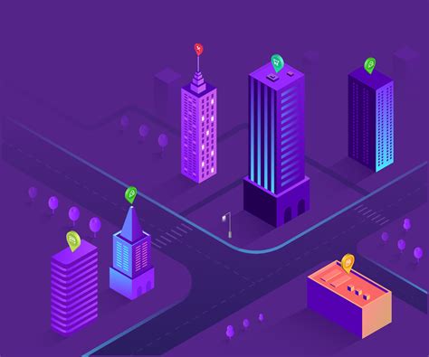 Isometric city illustration 26068903 Vector Art at Vecteezy