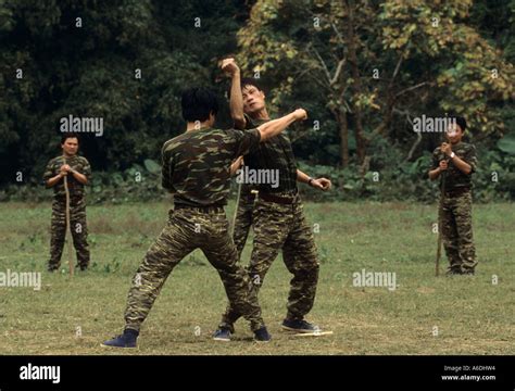 Forest Ranger training excercise Ba Be National Park Vietnam Stock Photo - Alamy