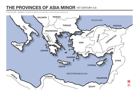 Map of Asia Minor provinces | Asia map, Map, Bible mapping