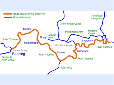 River Thames (Lower) Map for Download - Waterway Routes