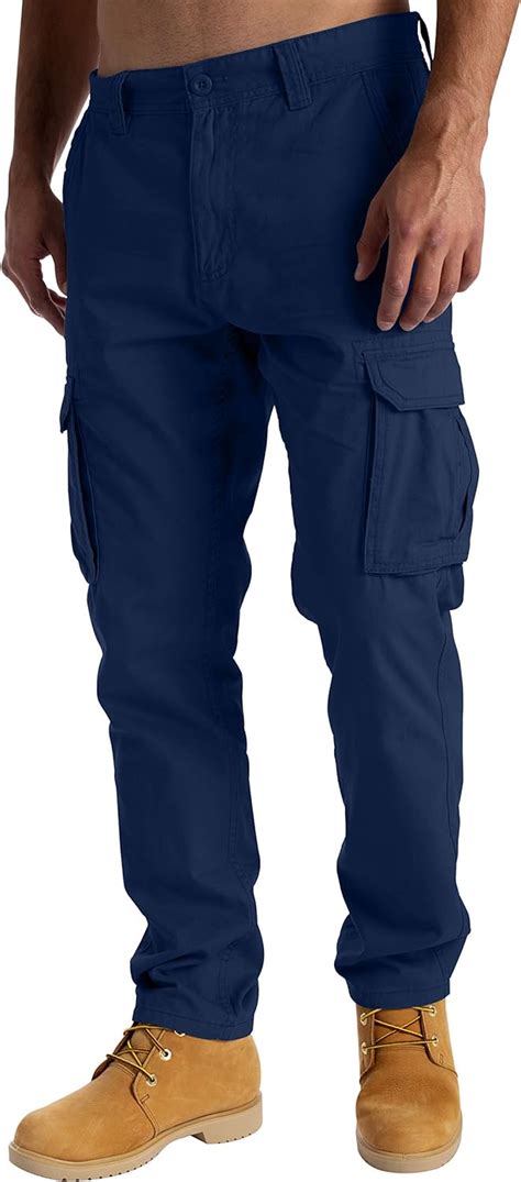 West Ace Mens Cargo Combat Work Trousers Casual Pants with Knee Pad ...