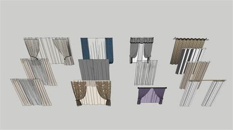 Curtain Collection Free Sketchup... - Sketchup Models Cart