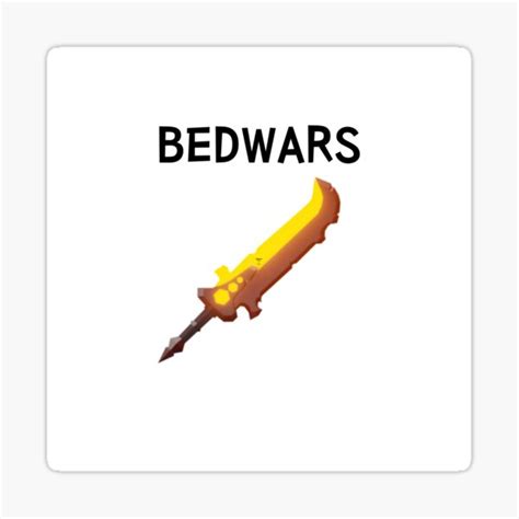 "BEDWARS RAGEBLADE" Sticker for Sale by jknyjason | Redbubble