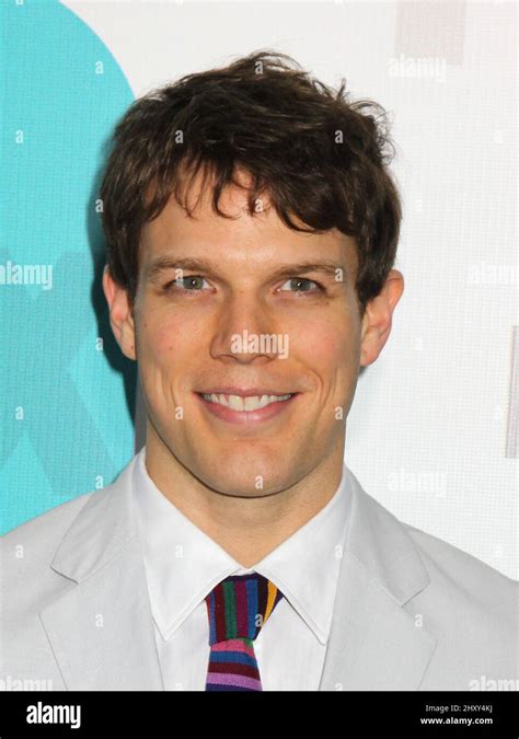 Jake Lacy attends the FOX 2012 Upfront presentation held at Wollman Rink in Central Park Stock ...