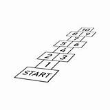 Hopscotch Coloring Pages Printable For Free Download sketch template