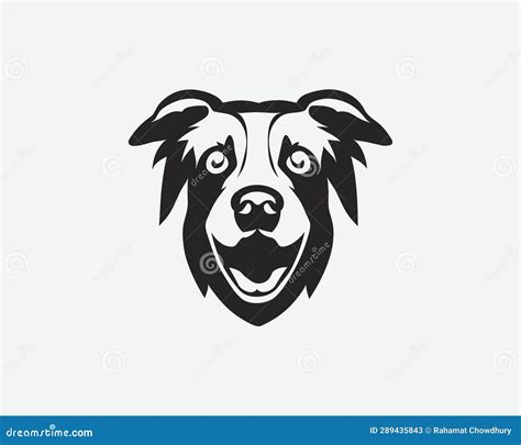 Creative Dog Head Logo Design Stock Illustration - Illustration of icon ...