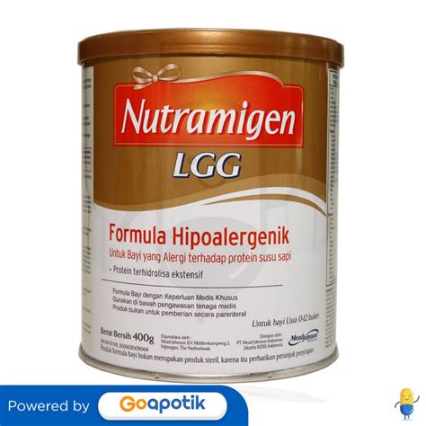 NUTRAMIGEN LGG SUSU BAYI USIA 0-12 BULAN 400 GRAM BOX - Kegunaan, Efek ...