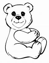 Cute Teddy Bear Coloring Page  Free Printable Pages For Kids sketch template