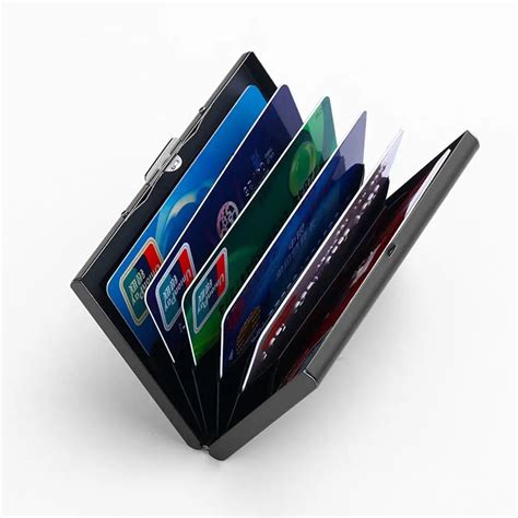 2018 new Business ID Credit Card Holder For Women Men Fashion Brand Metal Aluminum Card Case PVC ...