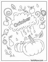 Free OCTOBER Coloring Pages For Download Printable PDF sketch template