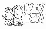 Best Friends Coloring Pages  For Kids sketch template