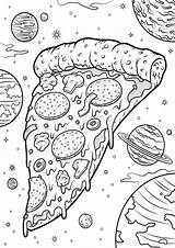 Pizza Printable Coloring Pages sketch template