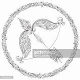 Pattern For Coloring Book Zodiac Sagittarius Stock Vector  Royalty sketch template