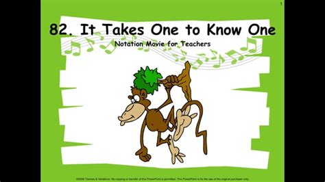 It Takes One to Know One | MusicplayOnline